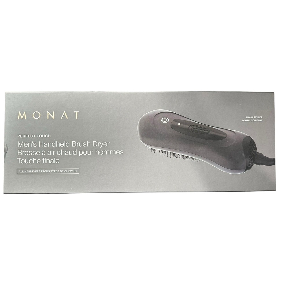 Monat Perfect Touch Men's Handheld Hair Beard Dryer Brush Infrared Straightener